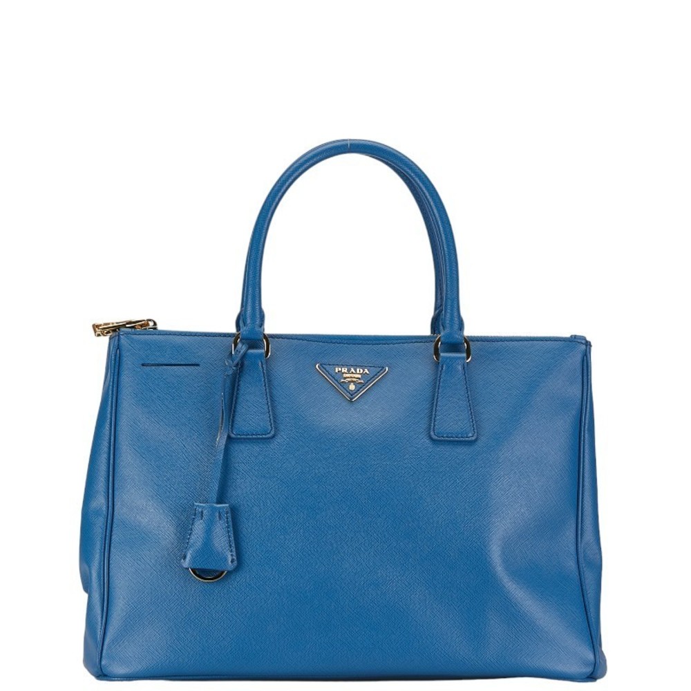 Prada Prada Saffiano Leather Handbag Blue Leather Handbag in Very Good Condition - Picture 1 of 11